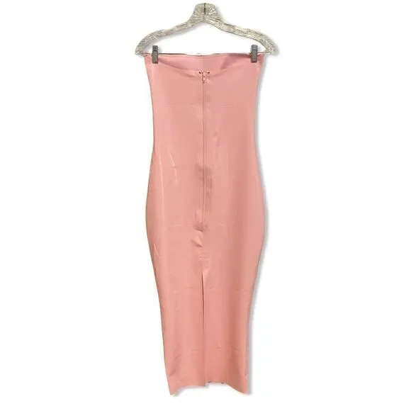 revolve pink latex dress superdown x REVOLVE Rosalind Mini Dress - Size XS Iridescent Pink Barbiecore
